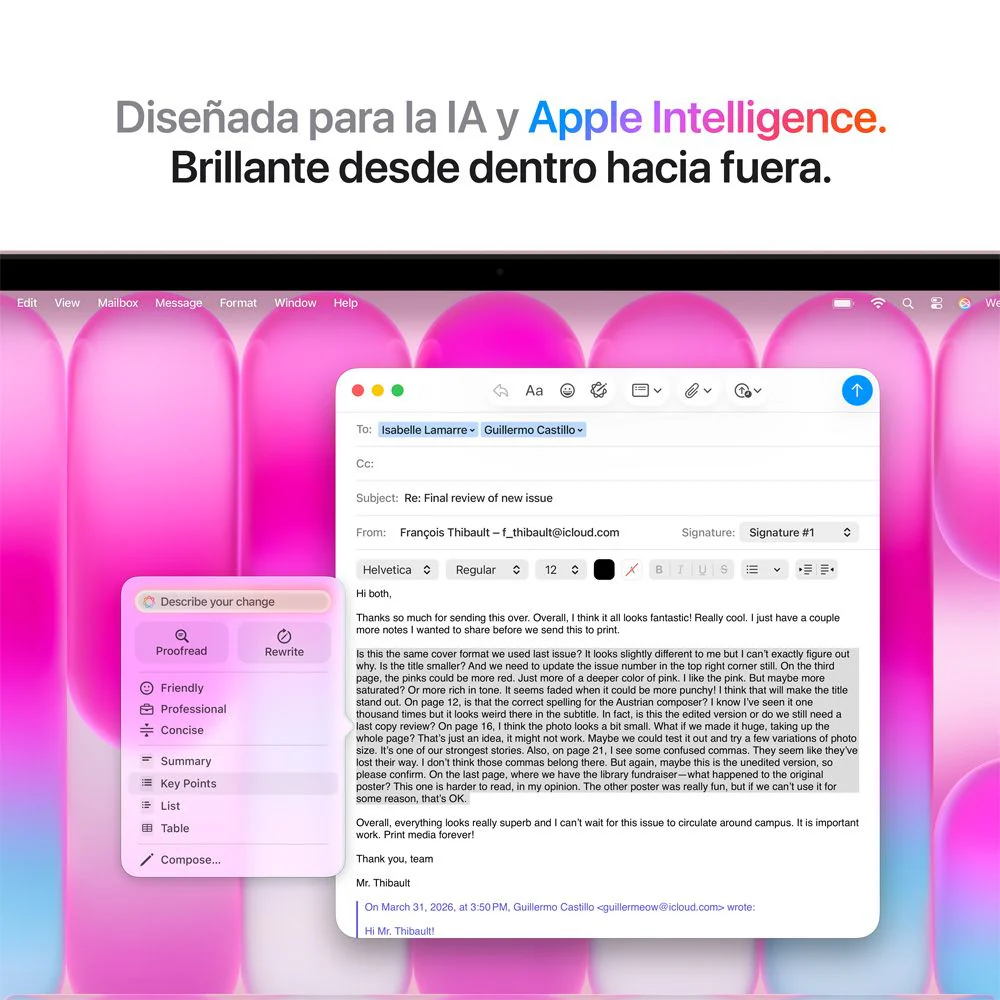 MacBook Neo de 13 pulgadas: Chip A18 Pro de Apple con CPU de 6 núcleos y GPU de 5 núcleos, Magic Keyboard con Touch ID, 512 GB SSD - Rosa rubor - Image 7