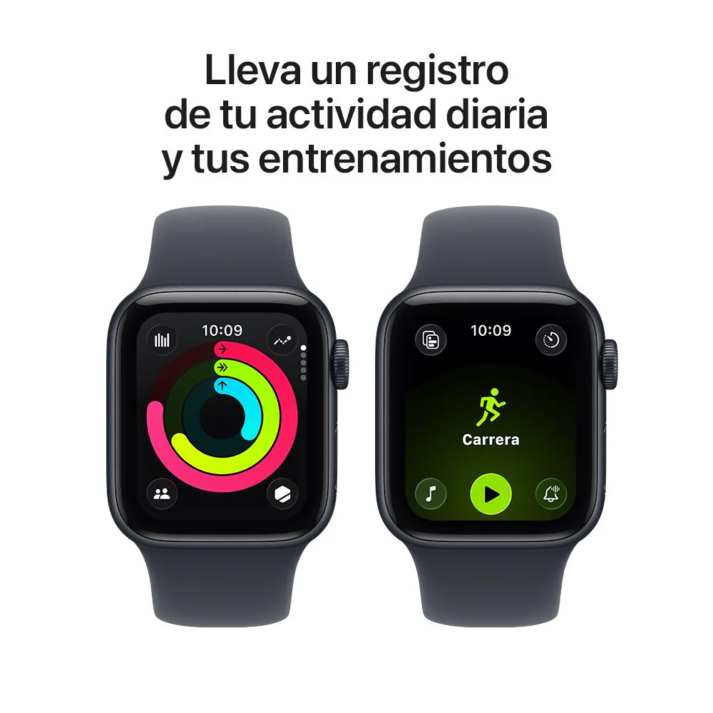 Apple Watch SE 3 GPS • Caja de aluminio color medianoche de 40 mm • Correa deportiva color medianoche - S/M - Image 6