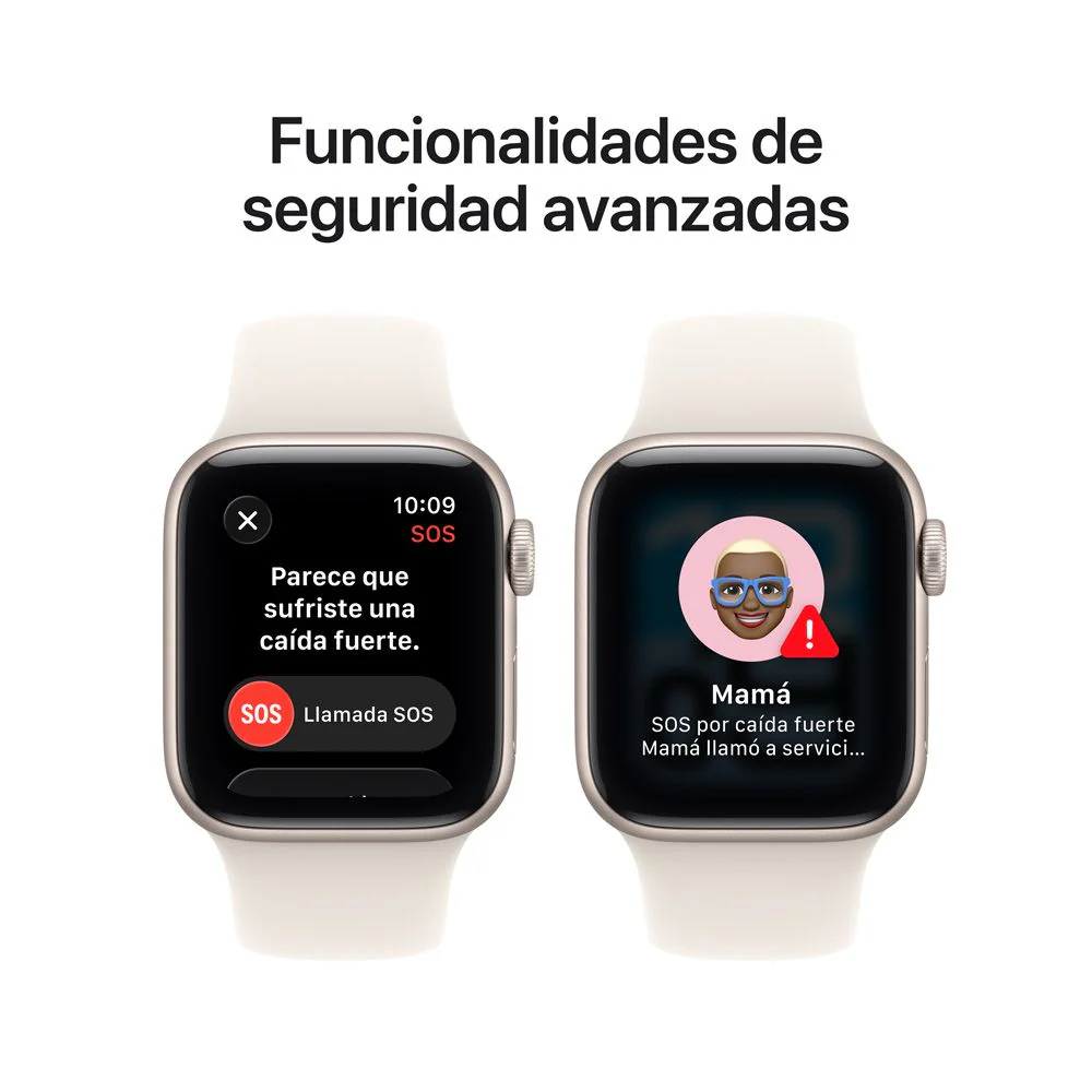 Apple Watch SE 3 GPS • Caja de aluminio blanco estelar de 44 mm • Correa deportiva blanco estelar - M/L - Image 7