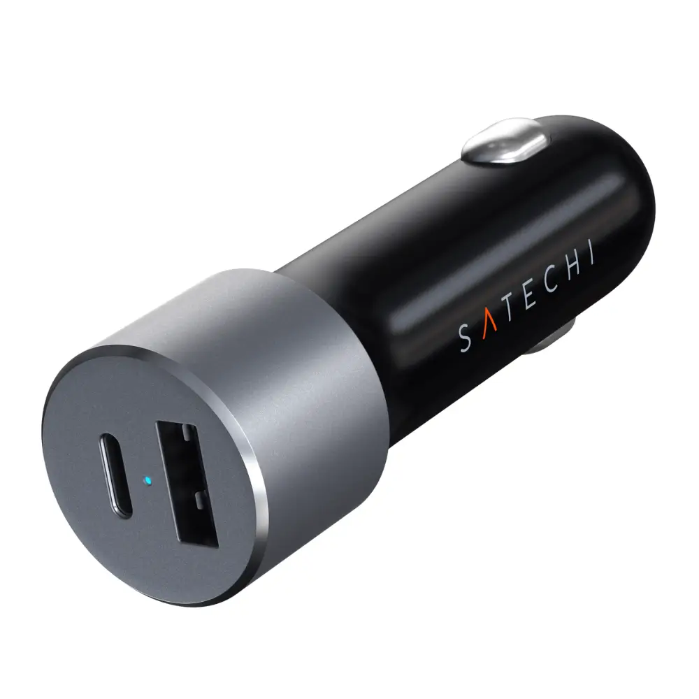 Cargador de carro Satechi con puerto USB-C 72W - Gris Espacial - Image 2