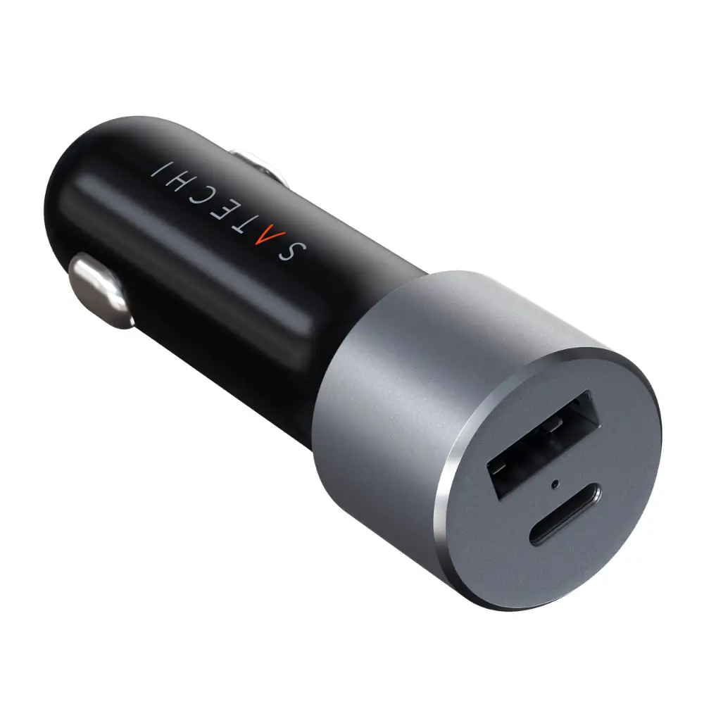 Cargador de carro Satechi con puerto USB-C 72W - Gris Espacial - Image 3