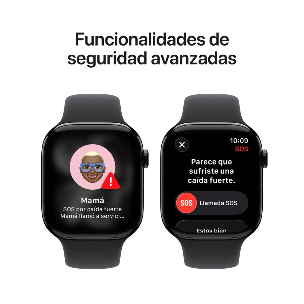 Apple Watch Series 11 GPS • Caja de aluminio negro azabache de 46 mm • Correa deportiva negra – M/L - Image 6