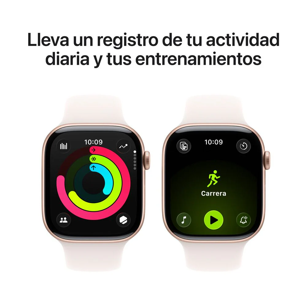 Apple Watch Series 11 GPS • Caja de aluminio color oro rosa de 46 mm • Correa deportiva rosa rubor – S/M - Image 4