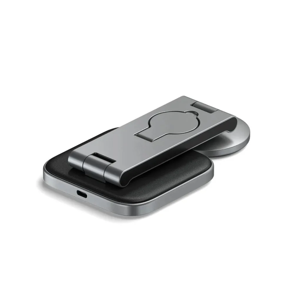 Base de Carga Inalámbrica Satechi QI2 Magsafe 3 en 1 - Gris Espacial - Image 5