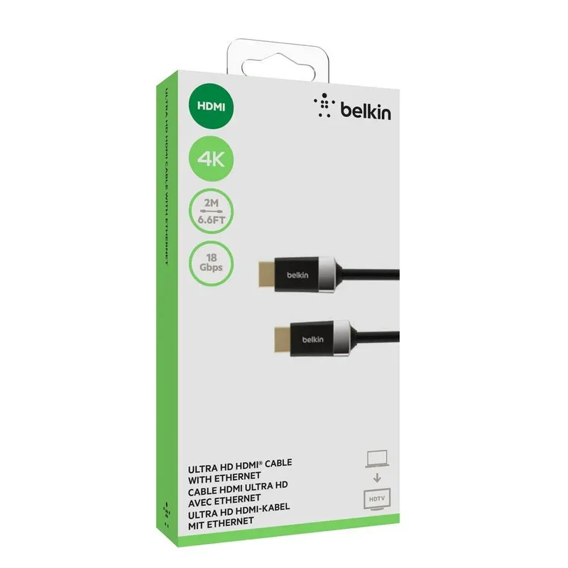Cable Belkin HDMI a HDMI 4K (2m) Negro - Image 3
