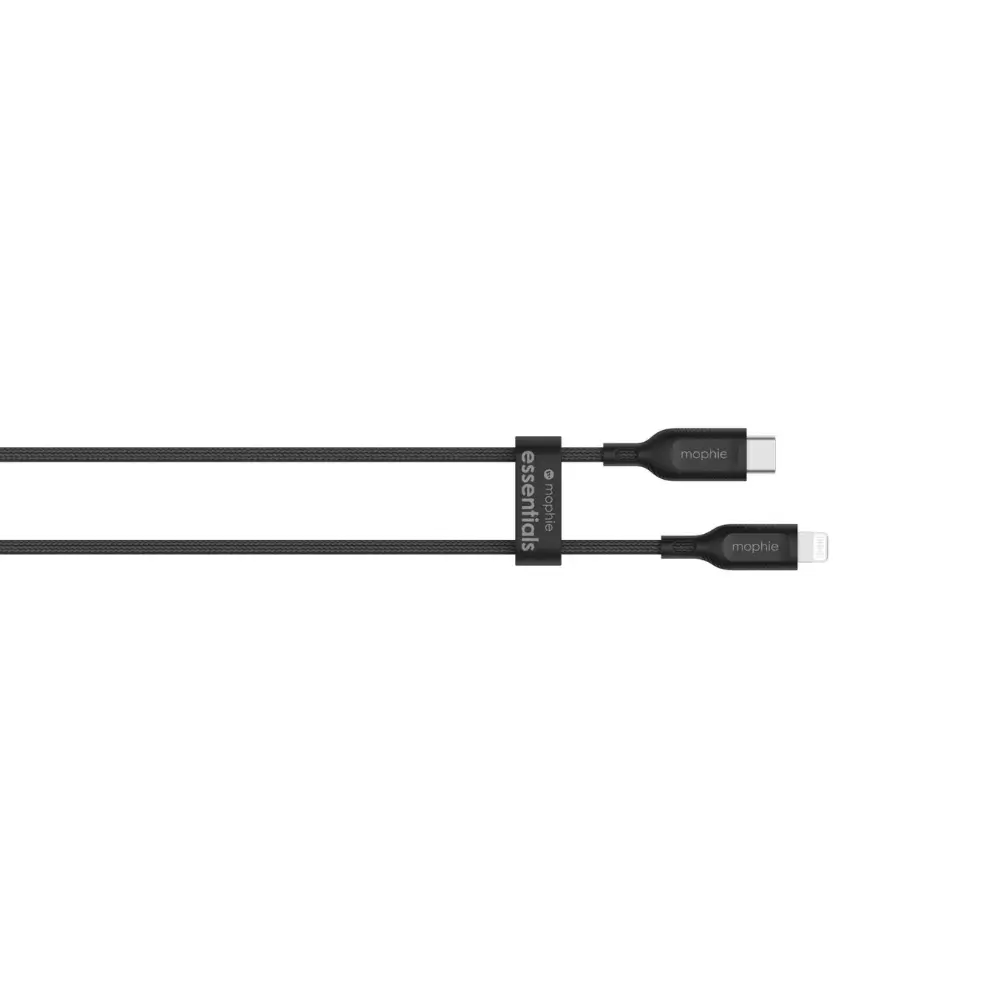 Cable Mophie essential trenzado USB-C a Lightning 60w 1m - Negro - Image 4