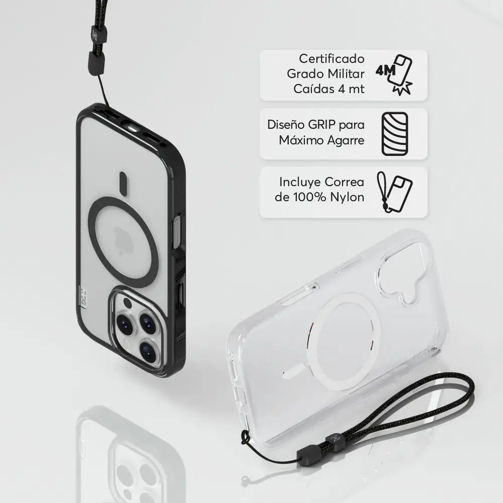 Case NCO SafeCase Force con MagSafe para iPhone  16 Pro - Negro - Image 5