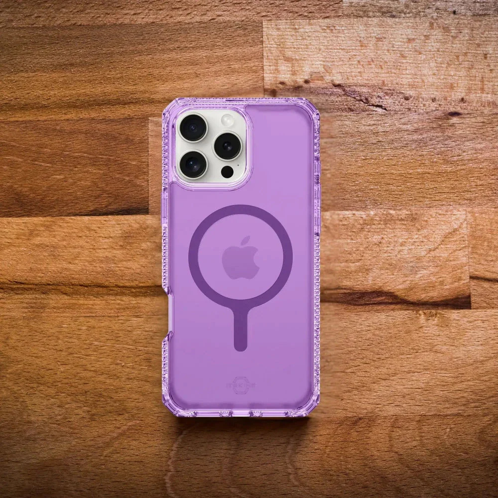 Case ItSkins Hybrid R Vapor con MagSafe para iPhone 16 Pro - Morado - Image 10