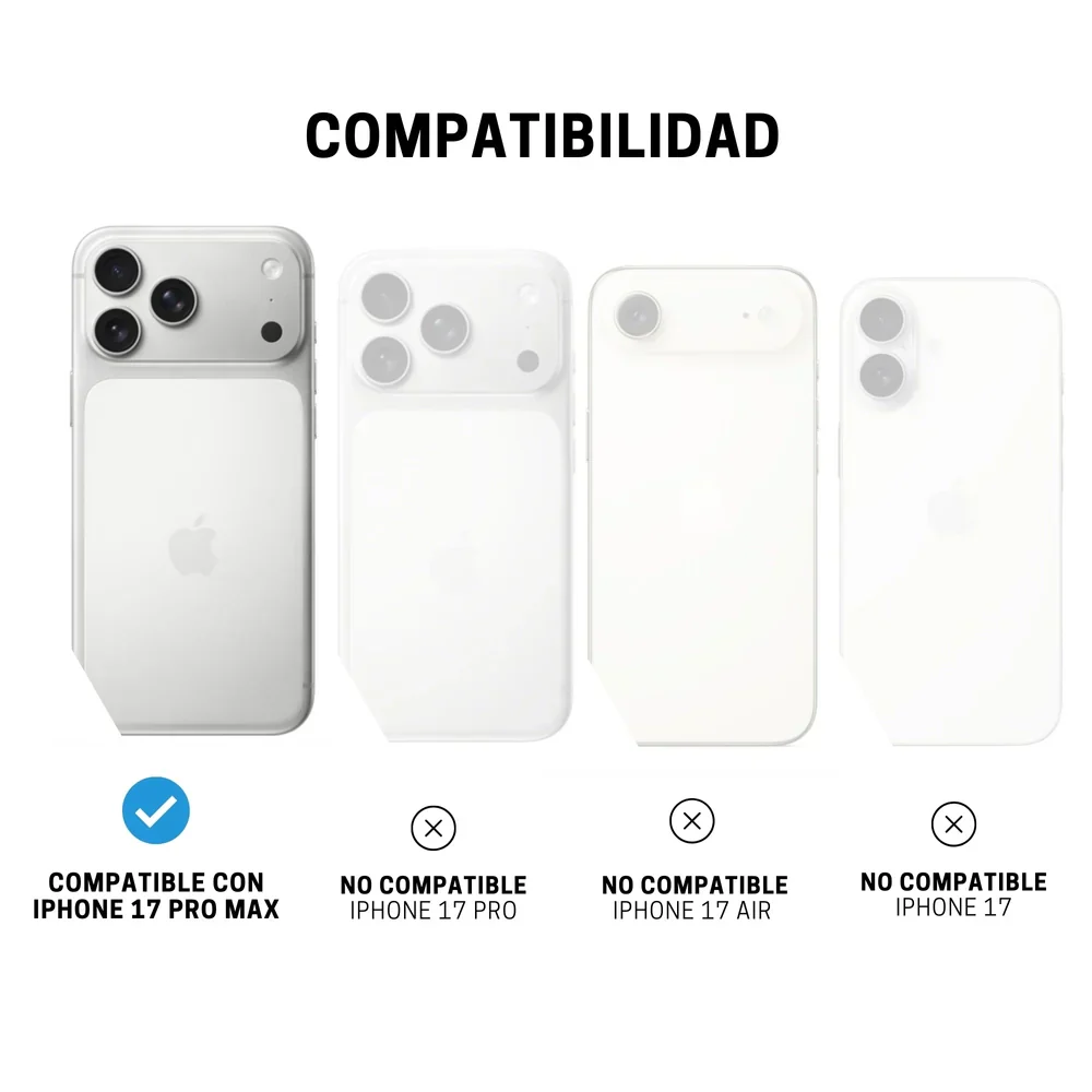 Case ItSkins Hybrid R Vapor con MagSafe para iPhone 17 Pro Max - Humo - Image 5