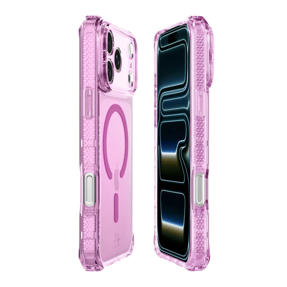 Case ItSkins Hybrid R Vapor con MagSafe para iPhone 17 Pro Max - Rosado - Image 4