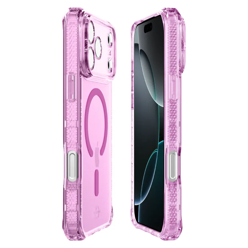 Case ItSkins Hybrid R Vapor con MagSafe para iPhone 17 Pro - Rosado - Image 4