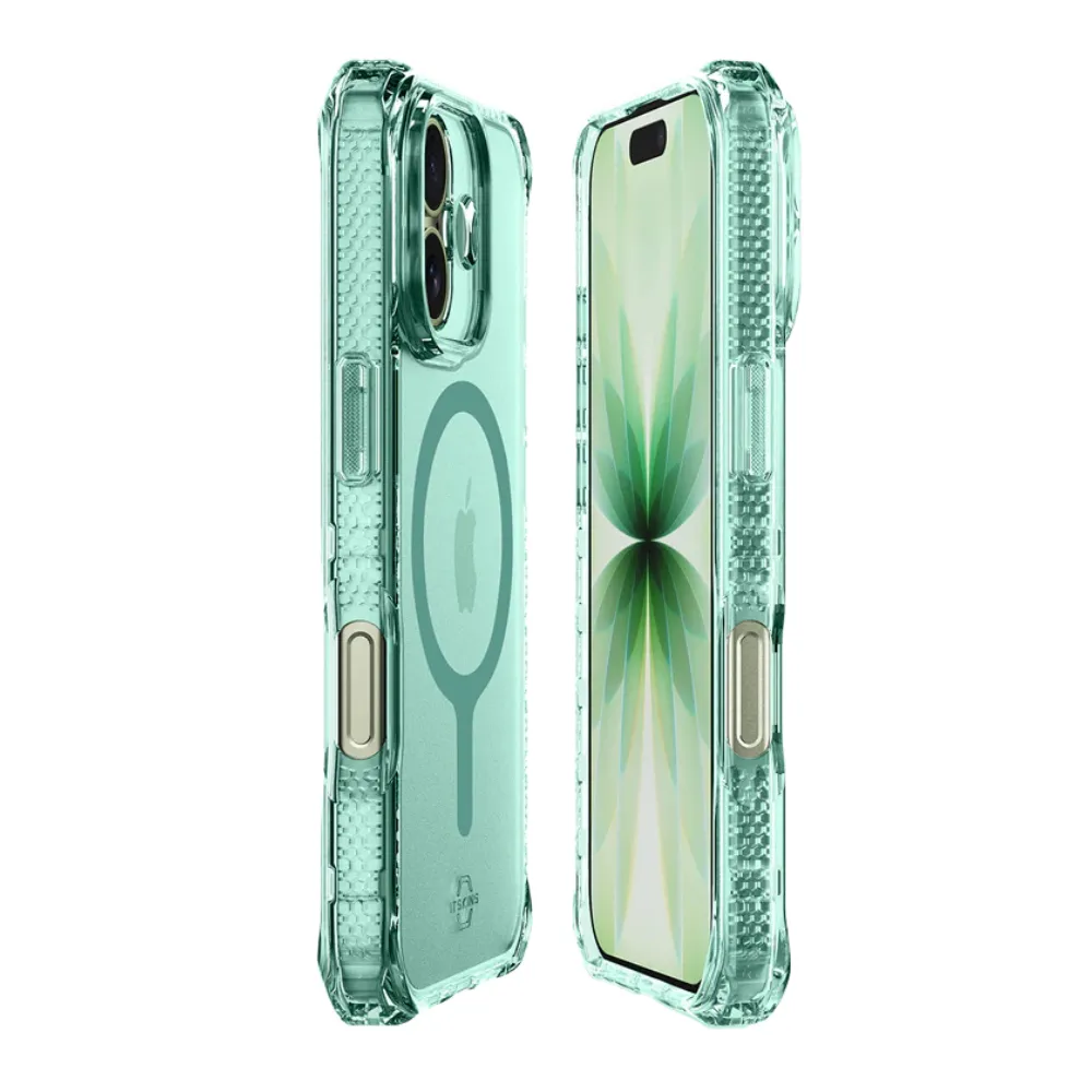 Case ItSkins Hybrid R Vapor con MagSafe para iPhone 17 - Verde - Image 3