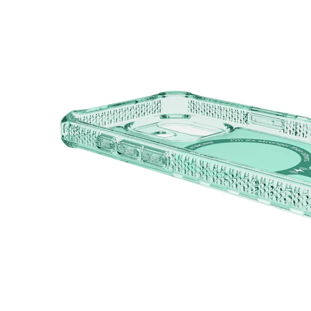 Case ItSkins Hybrid R Vapor con MagSafe para iPhone 17 - Verde - Image 4
