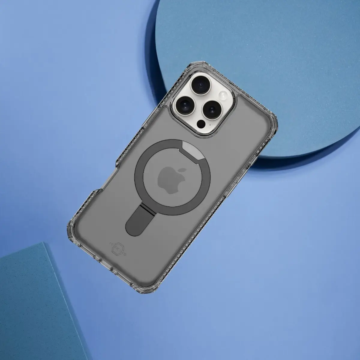 Case ItSkins Hybrid R Vapor Stand con MagSafe para iPhone 16 Pro Max - Negro - Image 7
