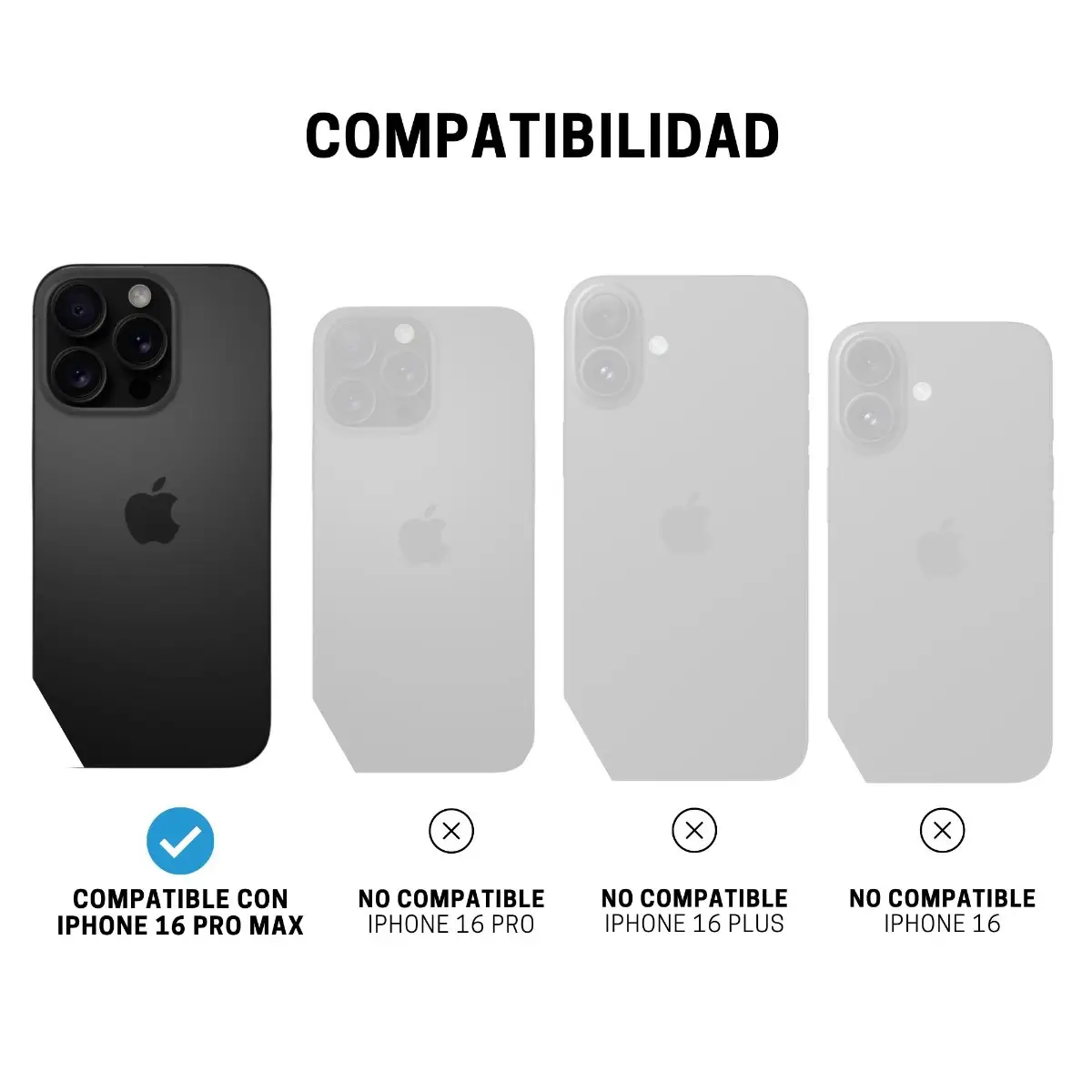 Case ItSkins Hybrid R Vapor Stand con MagSafe para iPhone 16 Pro Max - Negro - Image 9