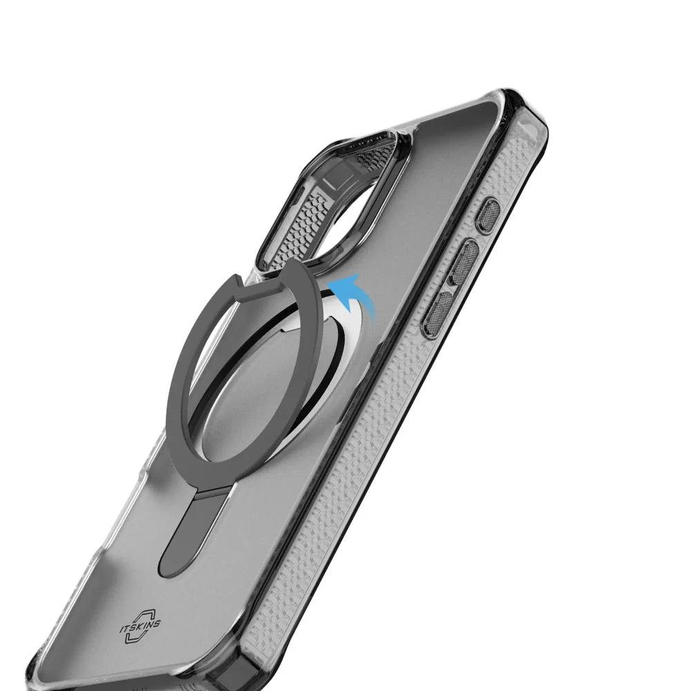 Case ItSkins Hybrid R Vapor Stand con MagSafe para iPhone 16 Pro - Negro - Image 5