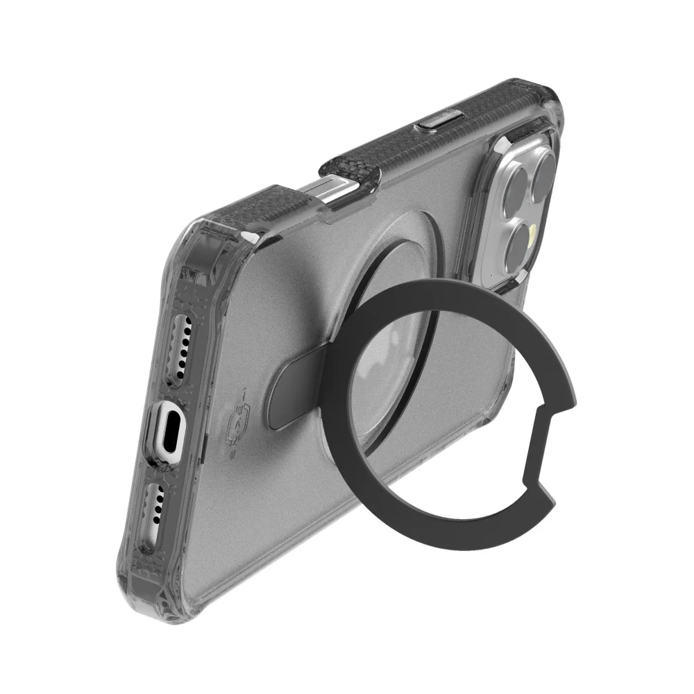 Case ItSkins Hybrid R Vapor Stand con MagSafe para iPhone 16 Pro - Negro - Image 6