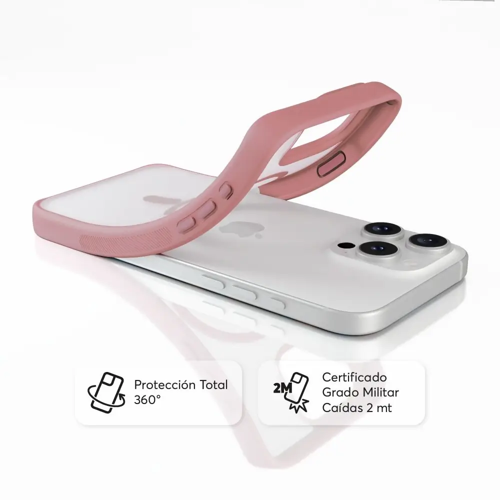 Case NCO SafeCase Lite con MagSafe para iPhone 16 Pro Max - Rosado - Image 3