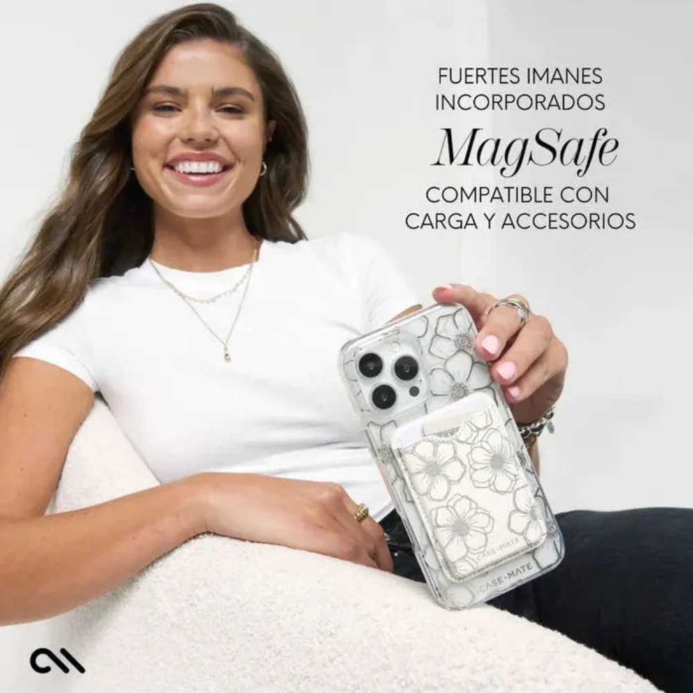 Case-Mate Floral Gems Case con MagSafe para iPhone 16 Pro - Oro - Image 6