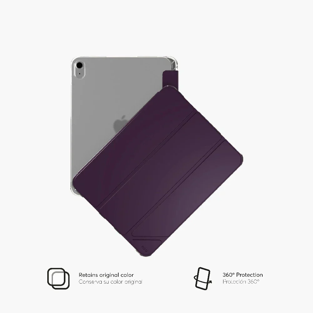 Case NCO ClearFolio para iPad 10 / iPad (A16) - Purpura