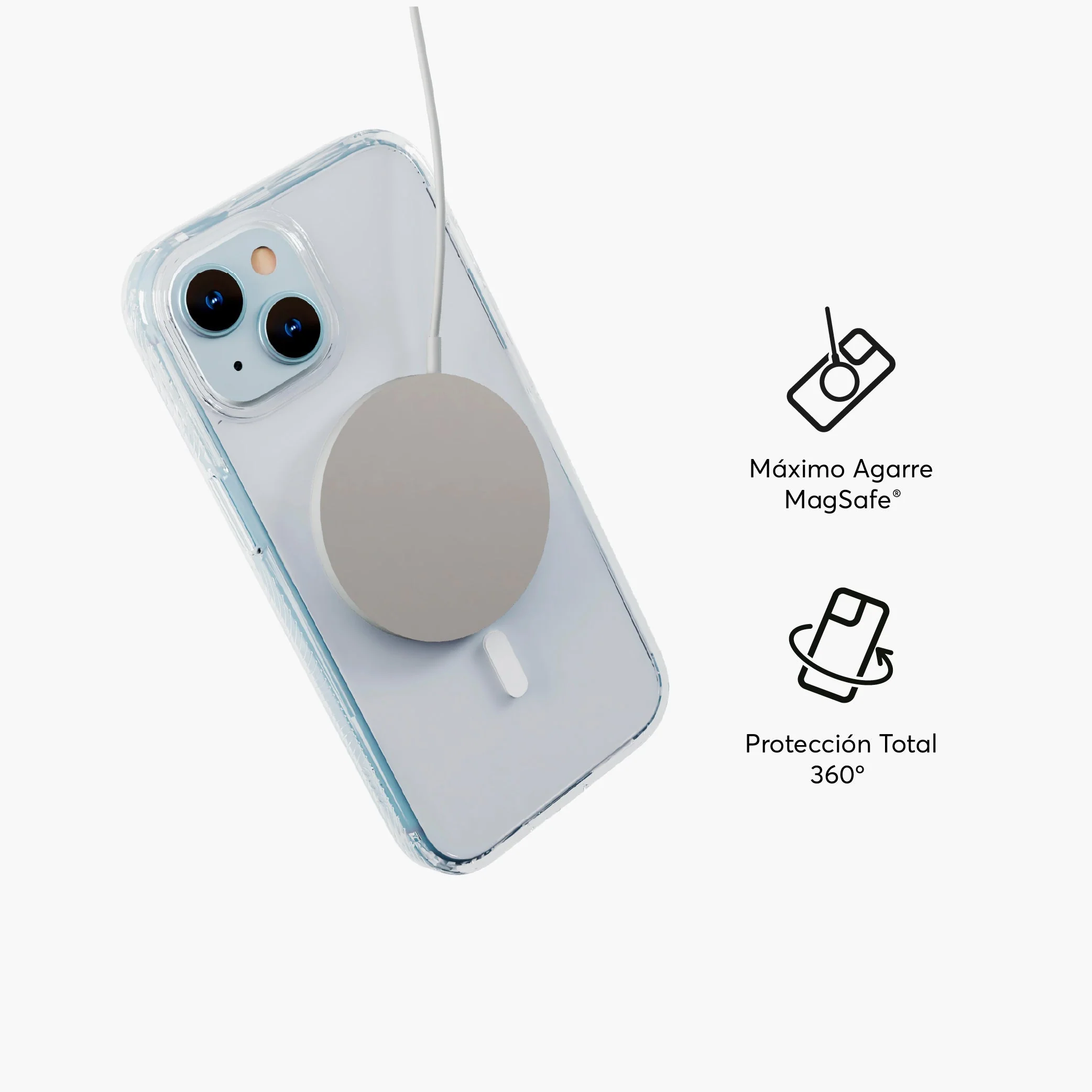 Case NCO SafeCase Force para iPhone 15 con MagSafe - Transparente - Image 5