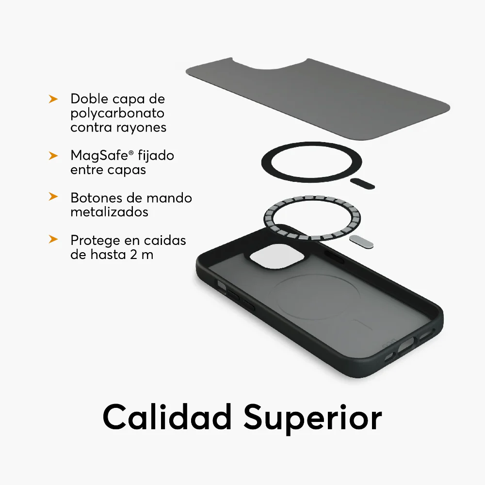 Case NCO SafeCase Lite con MagSafe para iPhone 15 Plus - Negro - Image 4