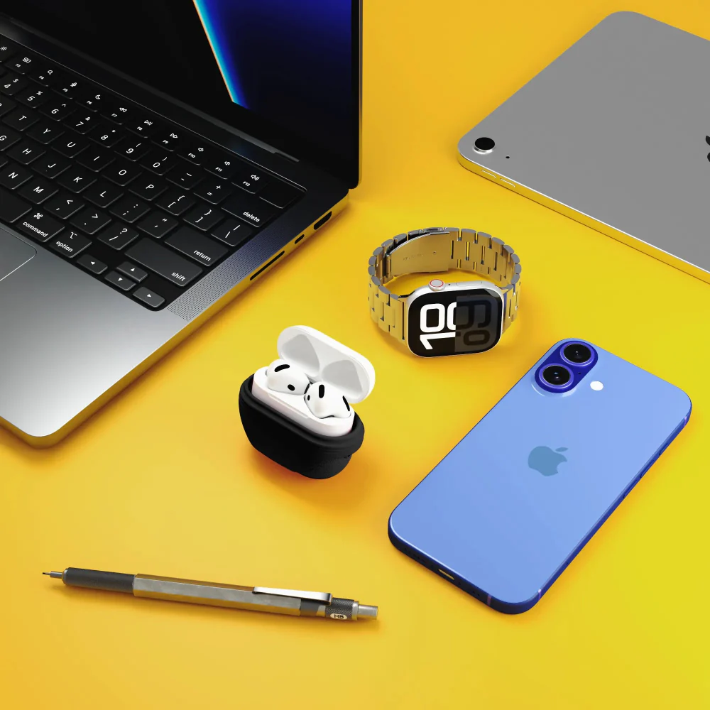 Case NCO SiliconeGuard para Airpods 4 - Negro - Image 5