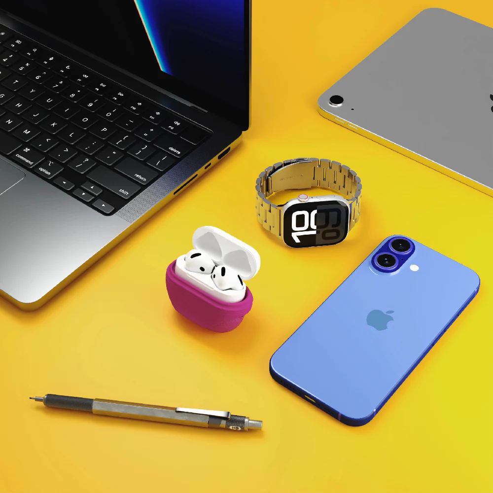 Case NCO SiliconeGuard para Airpods 4 - Rosado - Image 6