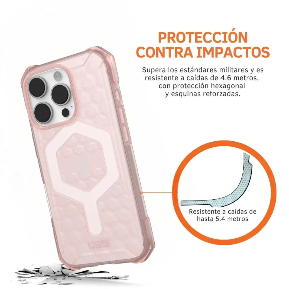 Case UAG Essential Armor con Magsafe para 16 Pro - Rosa - Image 5