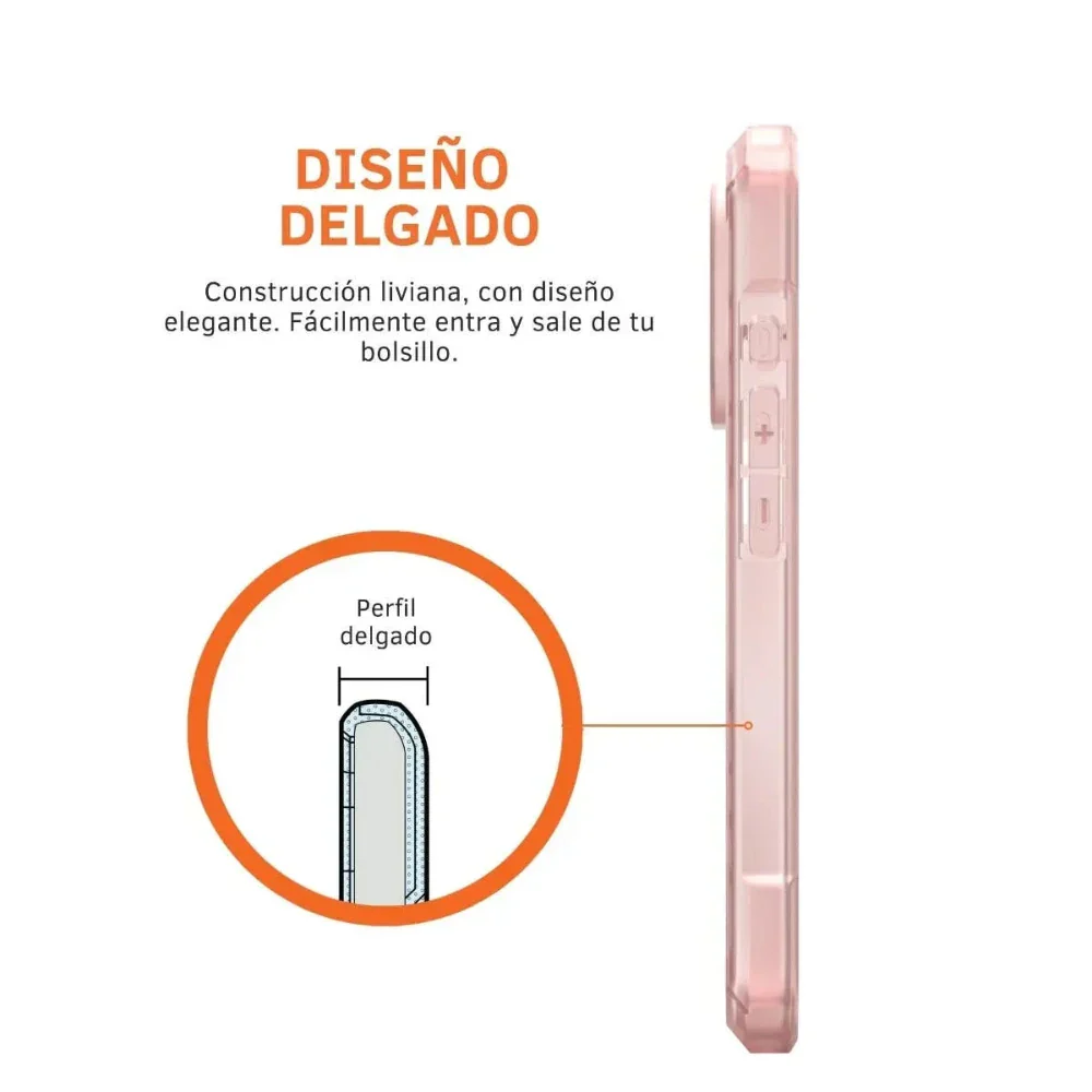 Case UAG Essential Armor con Magsafe para 16 Pro - Rosa - Image 6