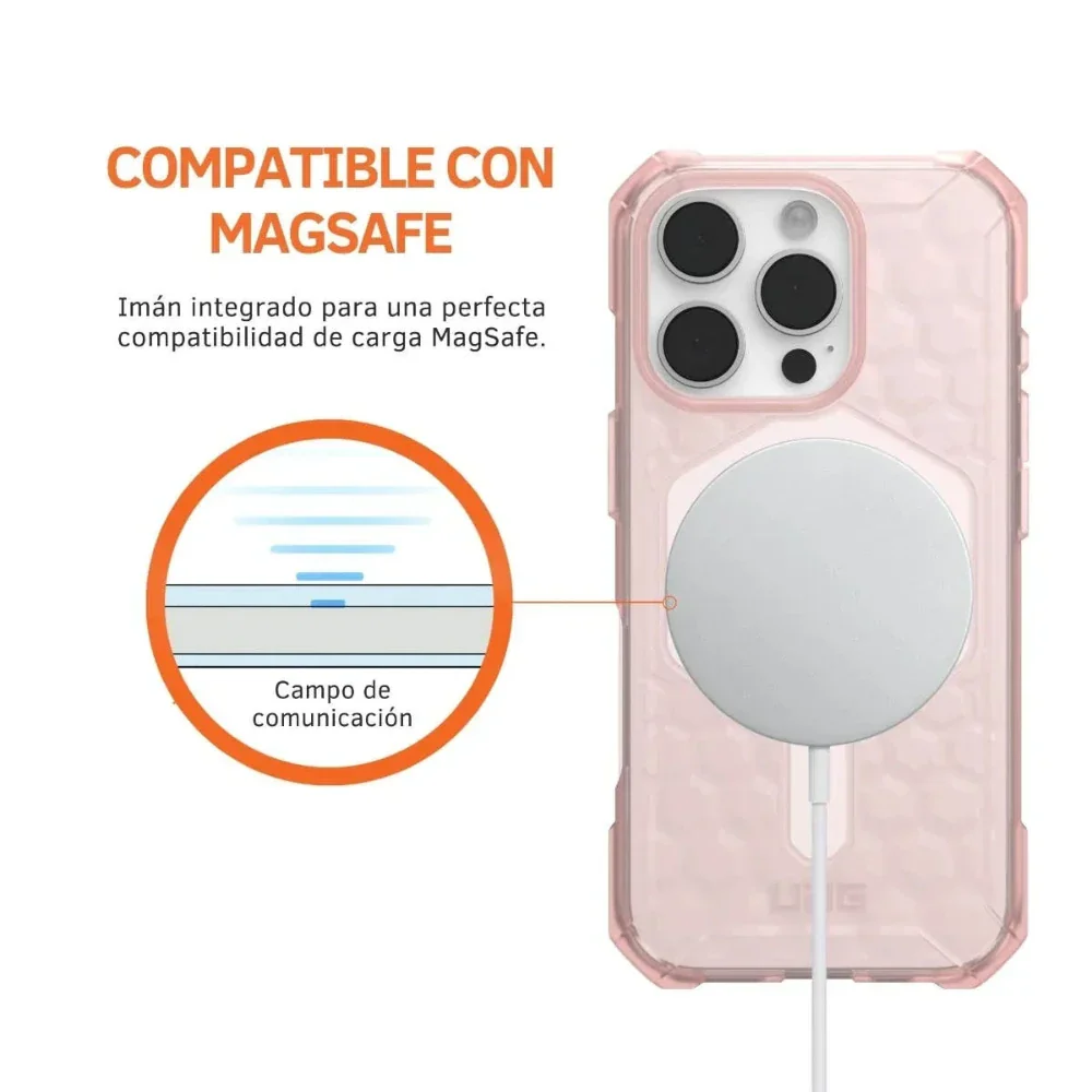 Case UAG Essential Armor con Magsafe para 16 Pro - Rosa - Image 8