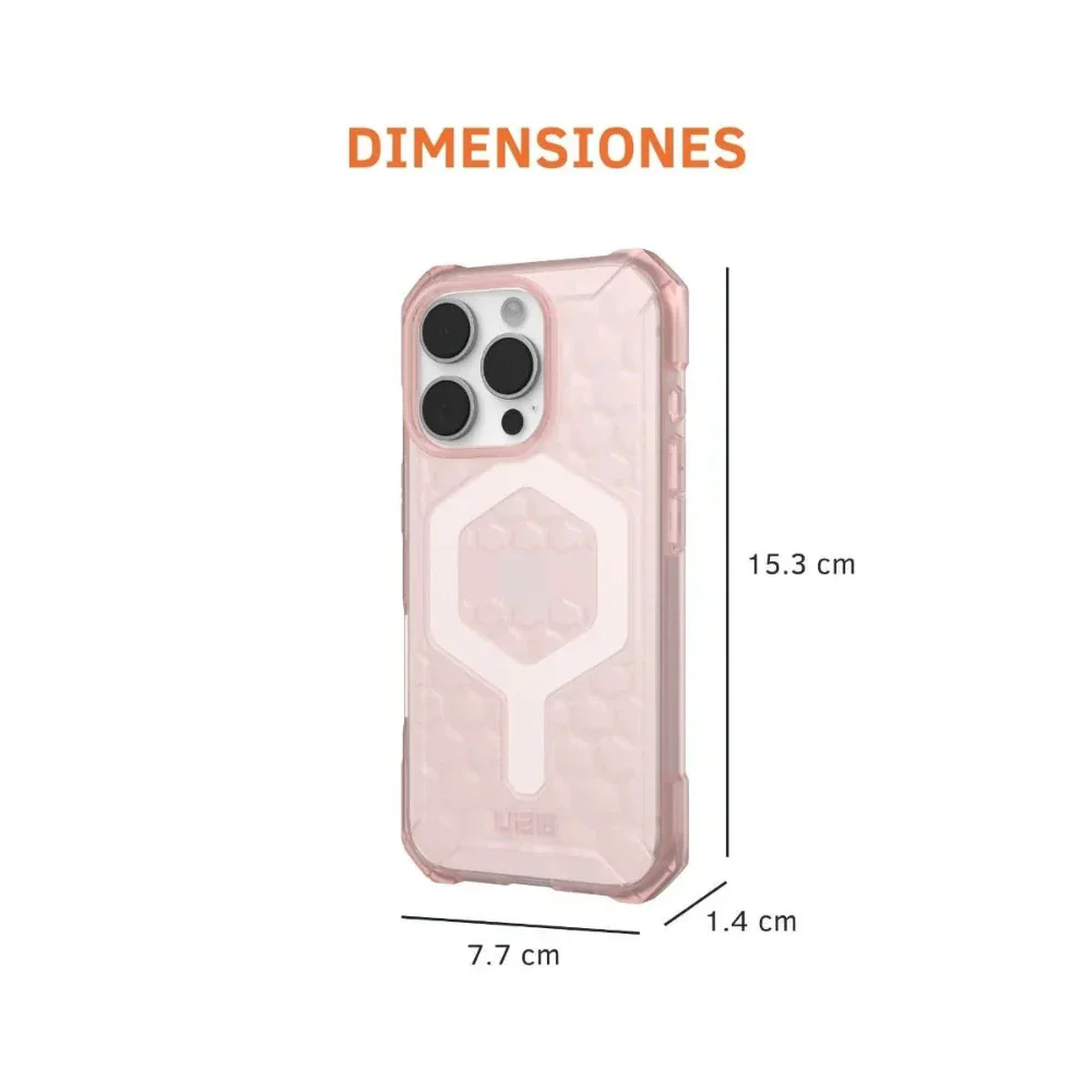 Case UAG Essential Armor con Magsafe para 16 Pro - Rosa - Image 9