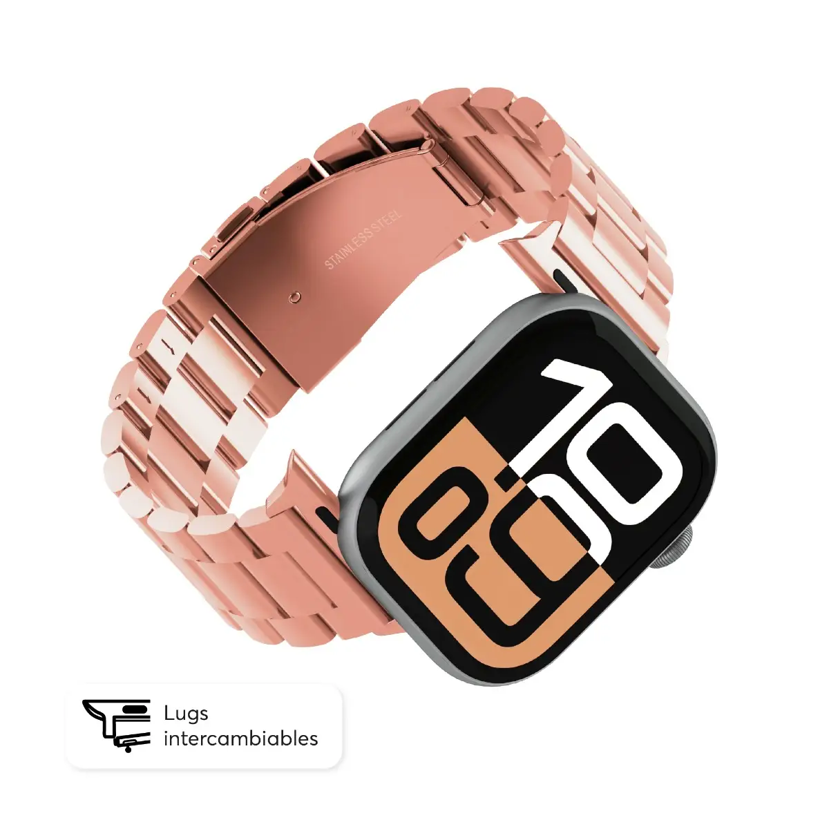 Correa en acero inoxidable ClassicLoop NCO para Watch 42/44/45/49mm - Oro rosa - Image 4