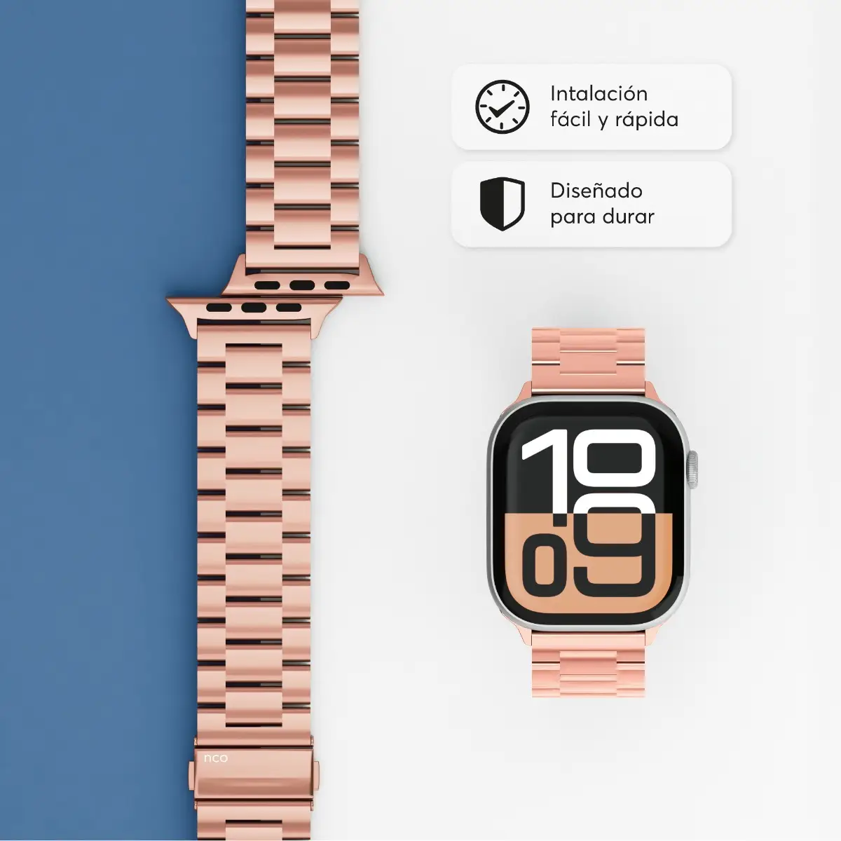 Correa en acero inoxidable ClassicLoop NCO para Watch 42/44/45/49mm - Oro rosa - Image 5