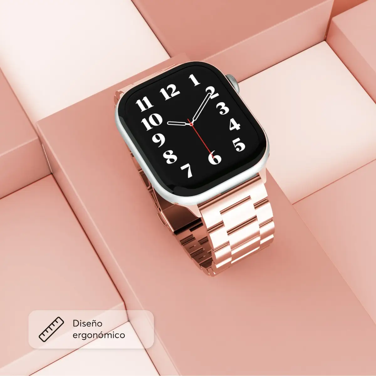Correa en acero inoxidable ClassicLoop NCO para Watch 42/44/45/49mm - Oro rosa - Image 6