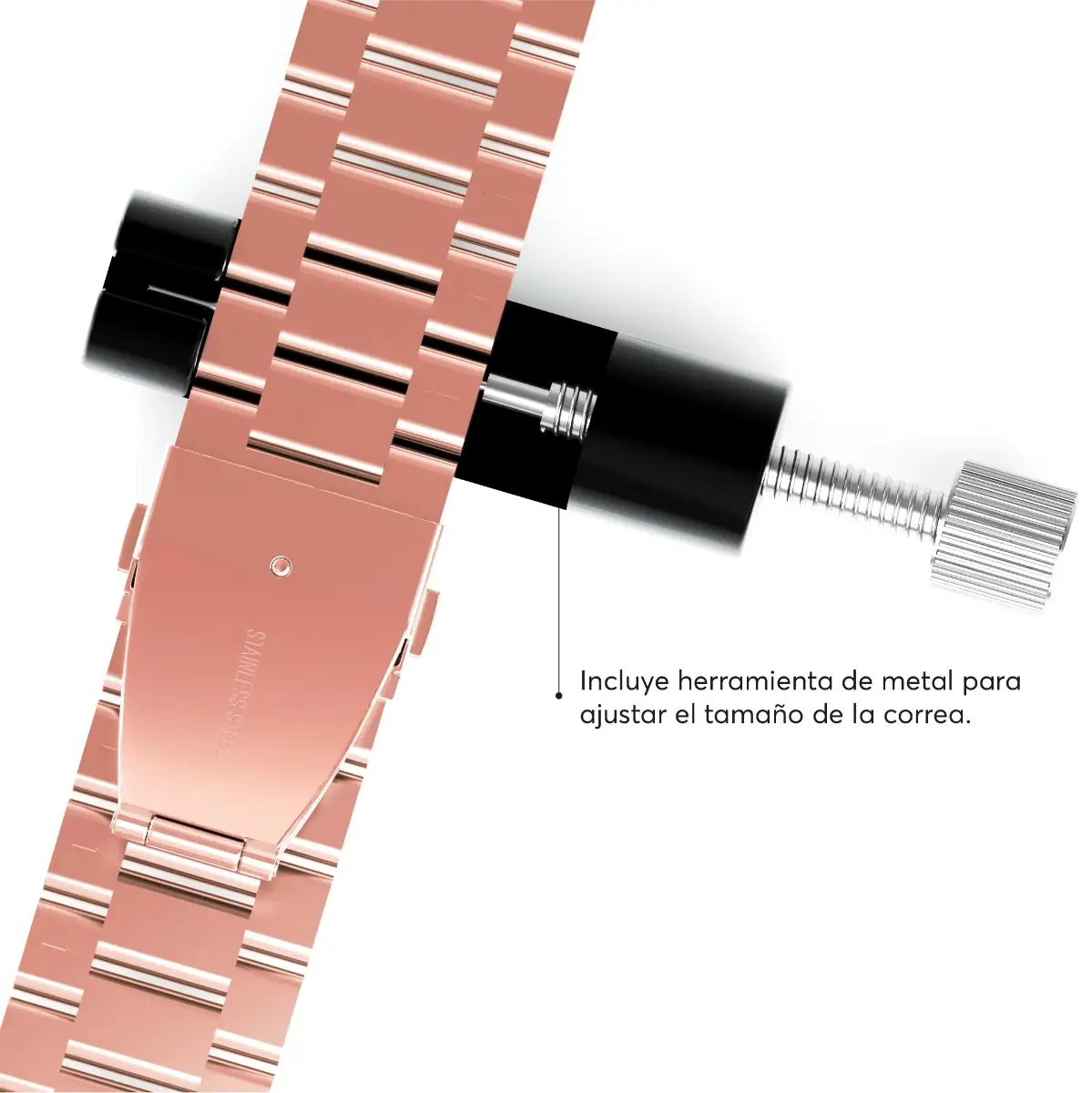 Correa en acero inoxidable ClassicLoop NCO para Watch 42/44/45/49mm - Oro rosa - Image 8
