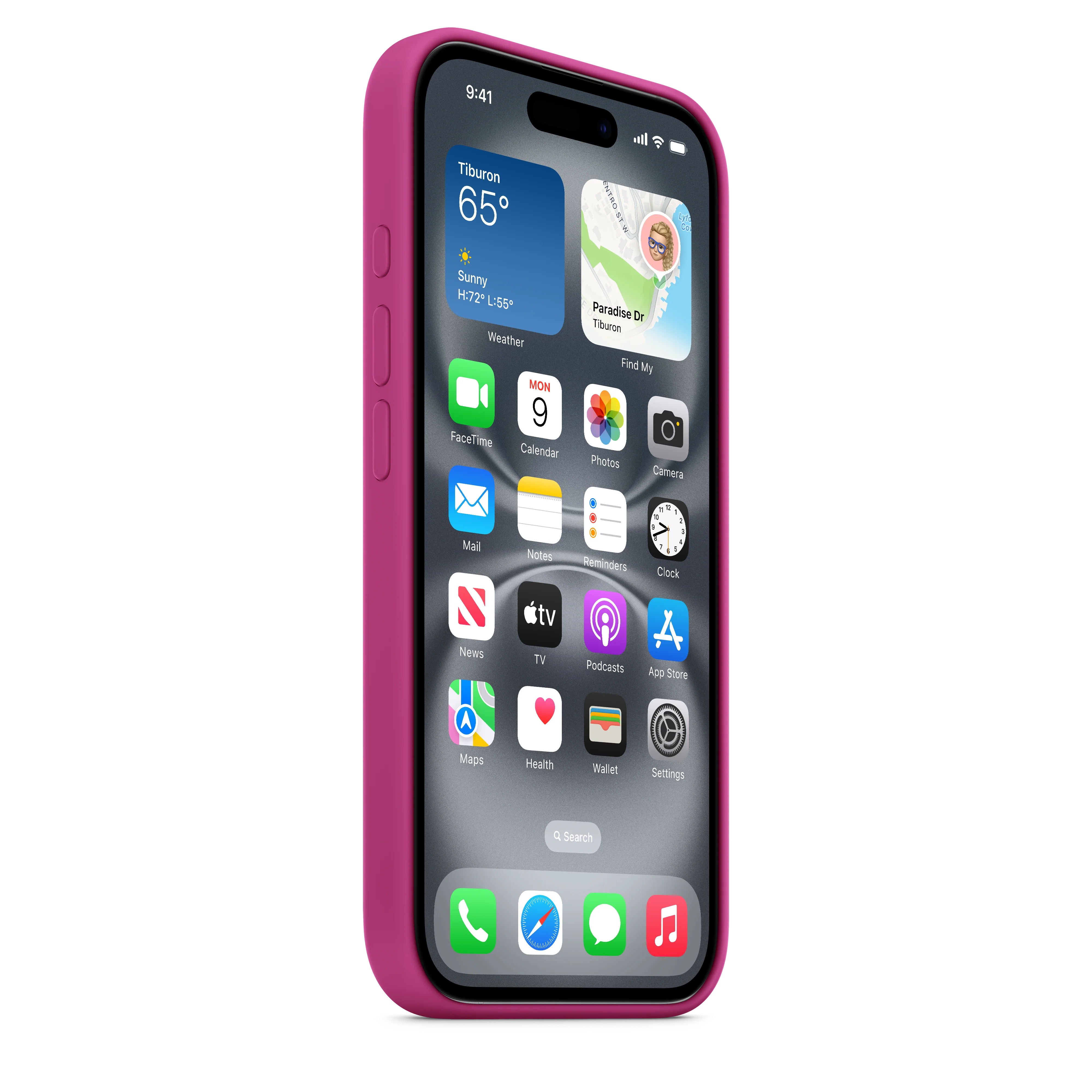 Funda de silicón con MagSafe para el iPhone 16 - Fucsia - Image 5