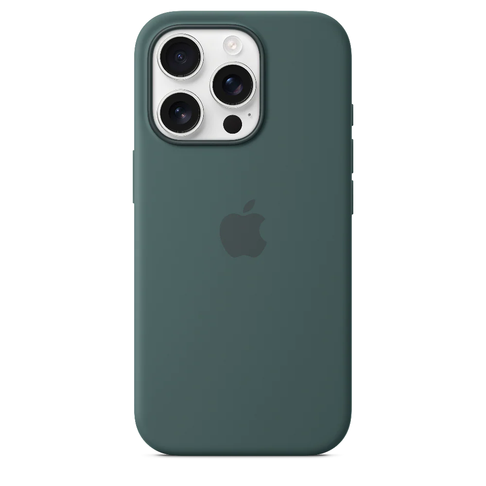 Funda de silicón con MagSafe para el iPhone 16 Pro - Verde lago - Image 3