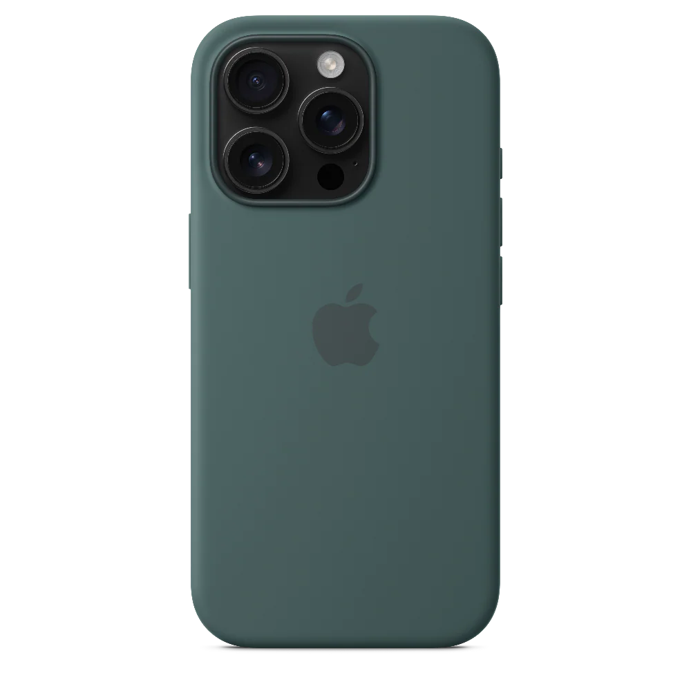 Funda de silicón con MagSafe para el iPhone 16 Pro - Verde lago - Image 4