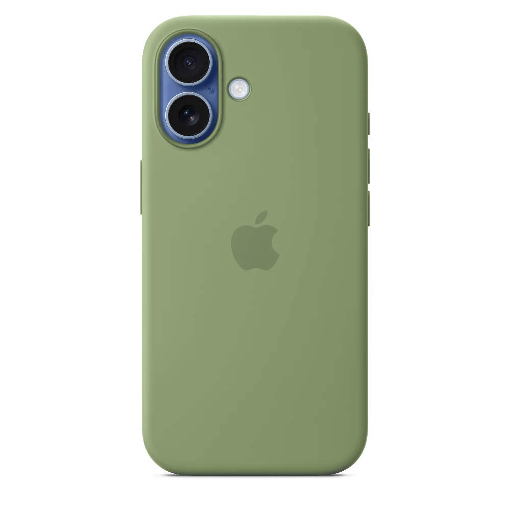 Funda de silicón con MagSafe para el iPhone 17 – Color musgo claro - Image 3