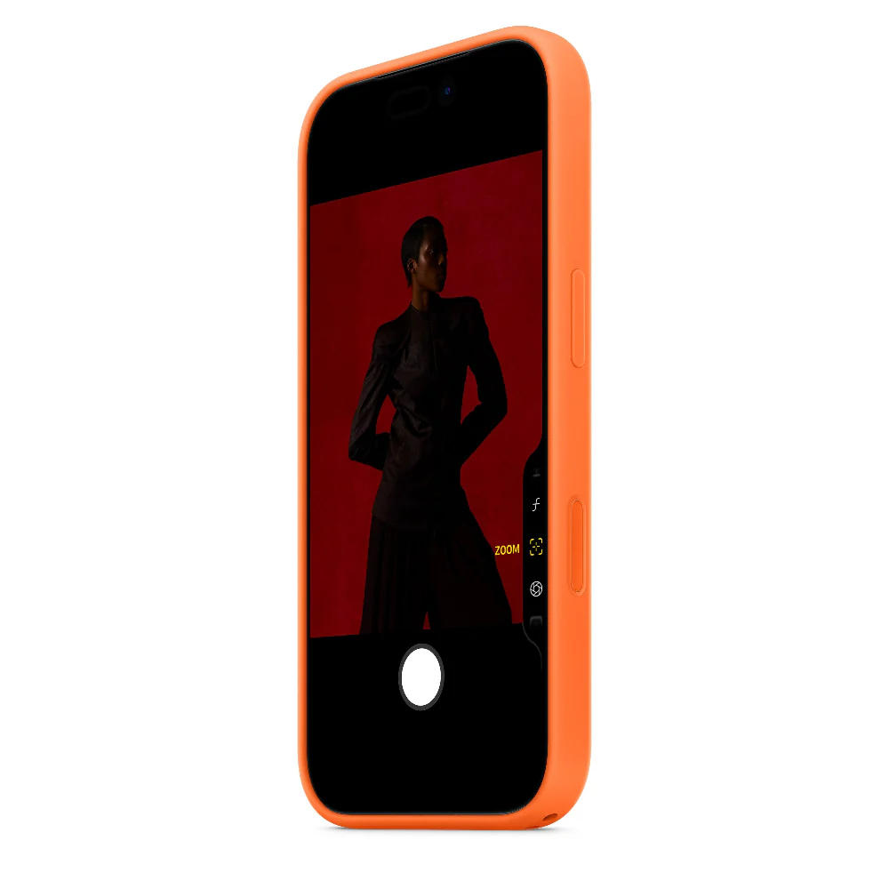 Funda de silicón con MagSafe para el iPhone 17 Pro – Naranja - Image 4