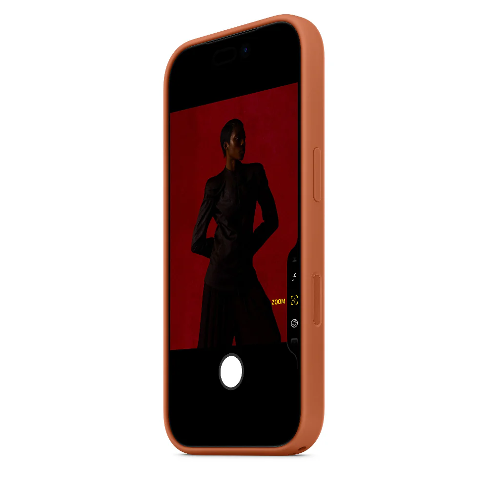 Case de silicón Apple con MagSafe para el iPhone 17 Pro – Color terracota - Image 4