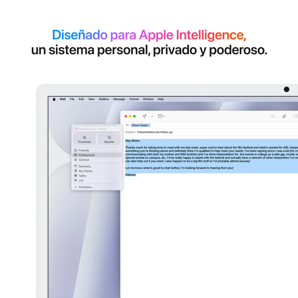 iMac con pantalla Retina 4,5K de 24 pulgadas: Chip M4 de Apple con CPU de 8 núcleos y GPU de 8 núcleos, 256 GB SSD - Plata - Image 5