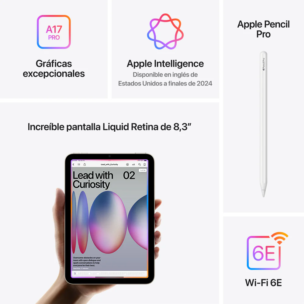 iPad mini Wi-Fi 256 GB - Azul (A17 Pro) - Image 7