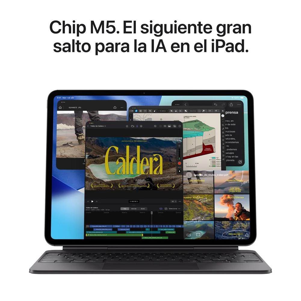iPad Pro de 13 pulgadas Wi-Fi 2 TB Vidrio estándar - Color plata (M5) - Image 4