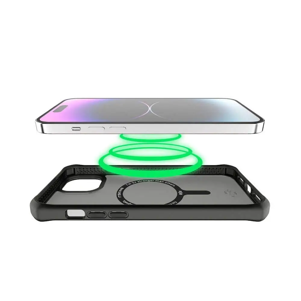 Case ItSkins Hybrid R Stand con MagSafe para iPhone 15/14 - Negro - Image 4