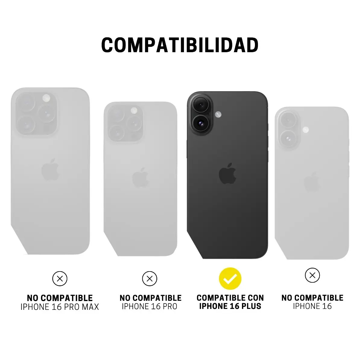 Case ItSkins Supreme R Clear con MagSafe para 16 Plus - Grafito - Image 9