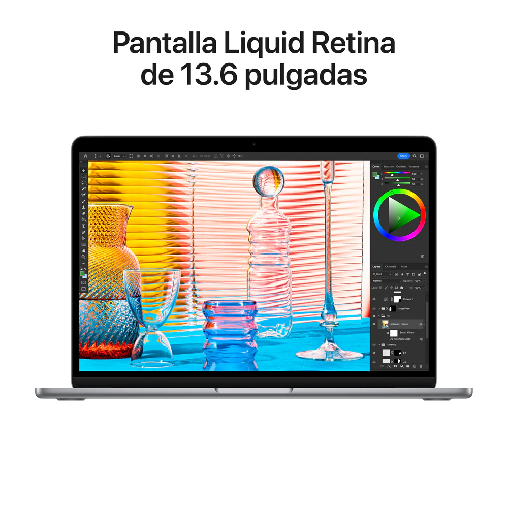 MacBook Air de 13 pulgadas: Chip M2 de Apple con CPU de ocho núcleos y GPU de ocho núcleos, 256 GB SSD - Gris espacial - Image 5
