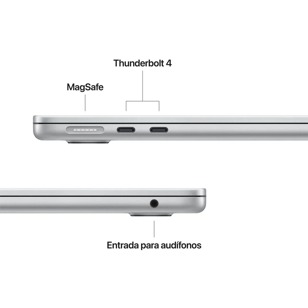 MacBook Air de 13 pulgadas: Chip M5 de Apple con CPU de 10 núcleos y GPU de 10 núcleos, 1 TB SSD - Color plata - Image 6