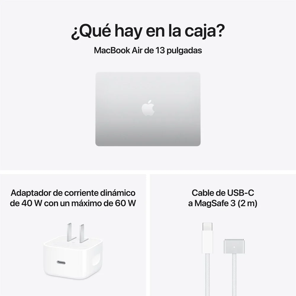 MacBook Air de 13 pulgadas: Chip M5 de Apple con CPU de 10 núcleos y GPU de 10 núcleos, 1 TB SSD - Color plata - Image 9